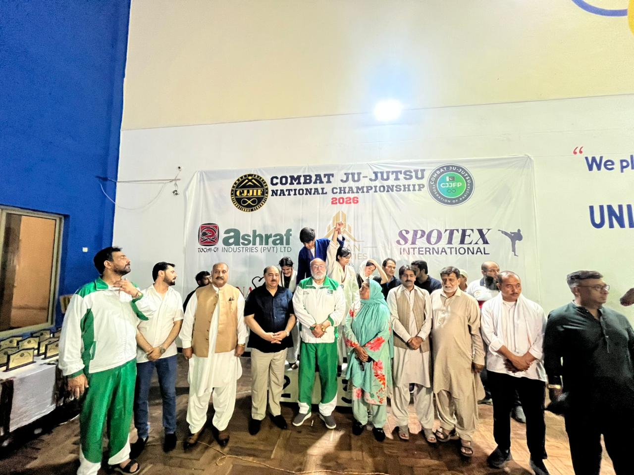 Official arena setup at Punjab University sports complex